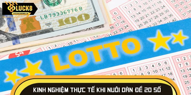 Kinh nghiệm thực tế khi nuôi dàn đề 20 số 