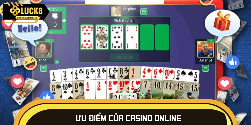 Ưu điểm khi nhắc đến Casino trực tuyến LUCK8 